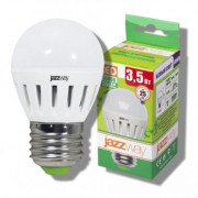 Лампа светодиодная PLED-ECO-G45/PW 3,5w E27 2700K 250Lm шарообразная Jazzway